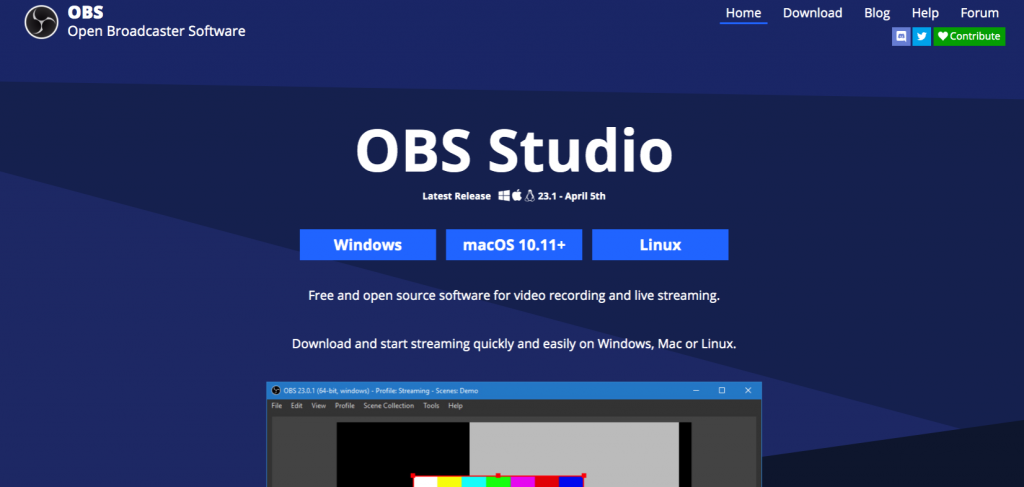 Download OBS Studio on PC
