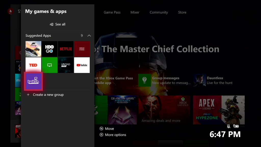 Twitch App on Xbox One