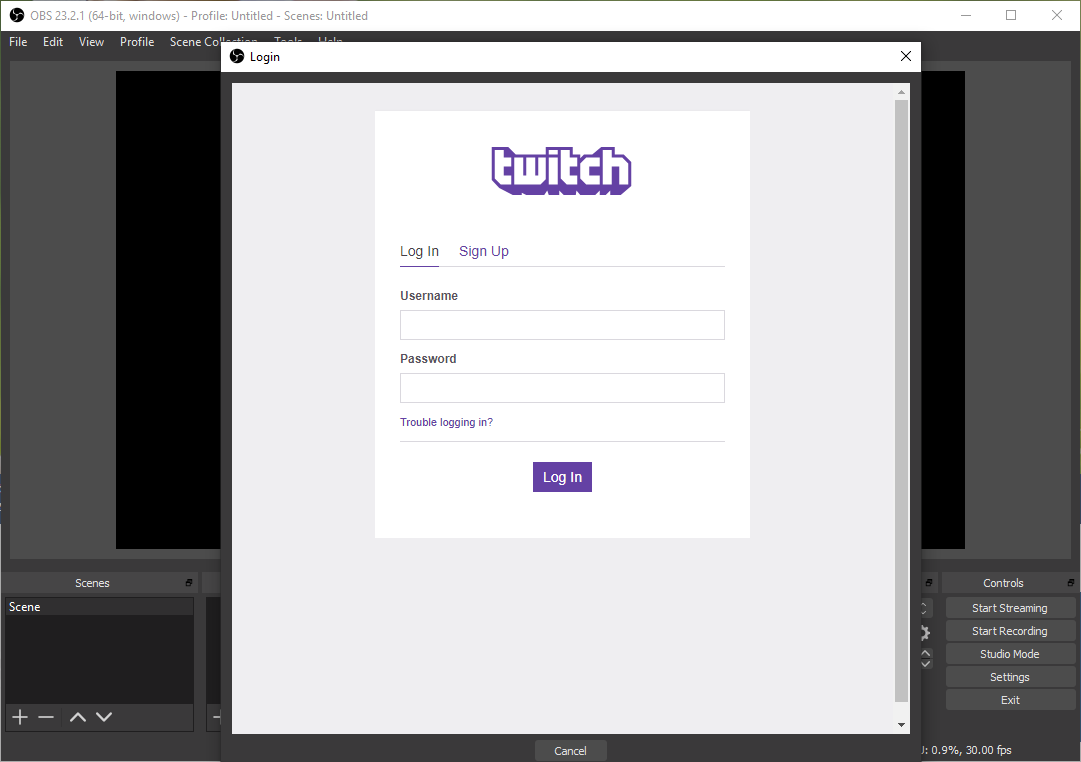 Connect Twitch to OBS